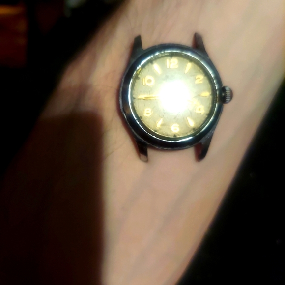 Such a beaut! 50s gold plated stainless steel vintage watch from melrose jewels